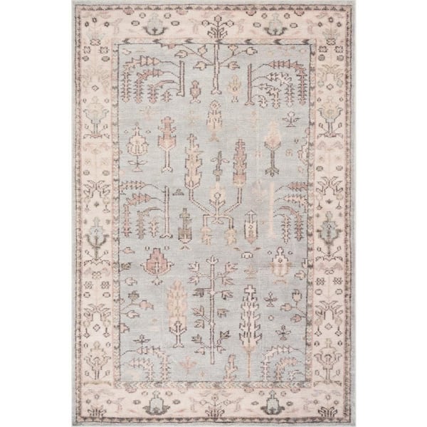 Athens Washable Light Blue 3 ft. x 5 ft. Indoor Area Rug