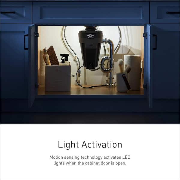 MOEN Chef Series 1-HP Continuous Feed Garbage Disposal with Integrated Lighting and Sound Reduction MOEN Chef Series 1-HP Continuous Feed Garbage Disposal with Integrated Lighting and Sound Reduction