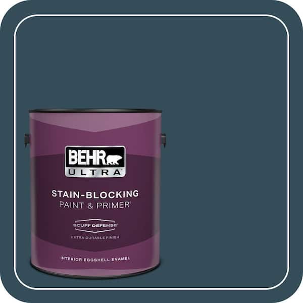 BEHR ULTRA 1 gal. Home Decorators Collection #HDC-CL-28 Nocturne Blue Extra Durable Eggshell Enamel Interior Paint & Primer