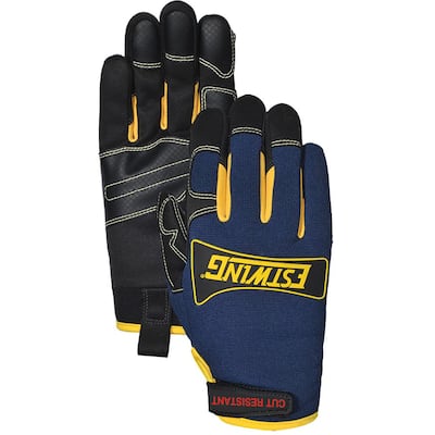 ANSI 4 Cut Protection Synthetic Leather Palm Work Large Glove