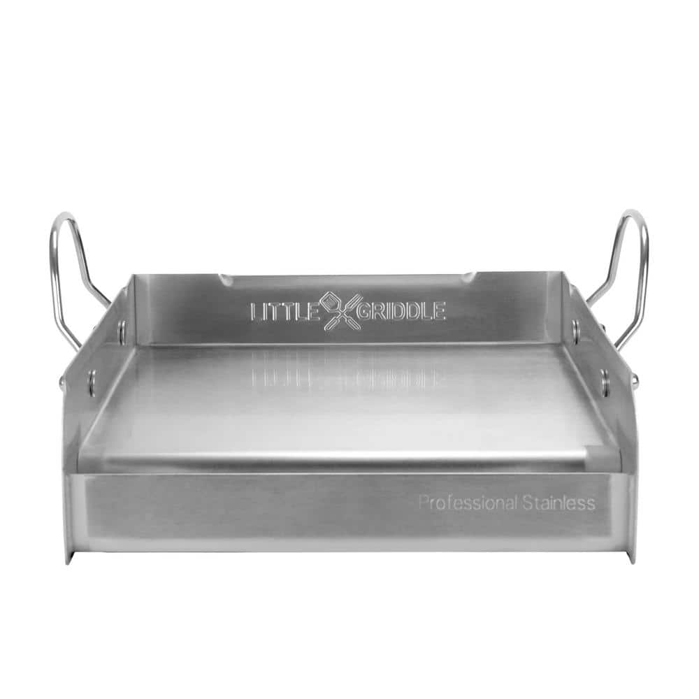 14" x 16" Stainless Steel BBQ Griddle with Handles