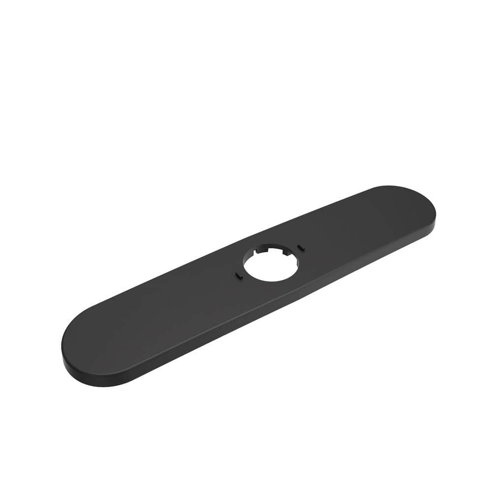 Modern 10 in. x 2.25 in. Kitchen Faucet Deck Plate in Matte Black price history on PriceWatchPro