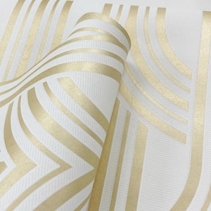 Golden Nugget Broadway Arches Paper Un-Pasted Non-Woven Wallpaper Roll 60.75 sq. ft.