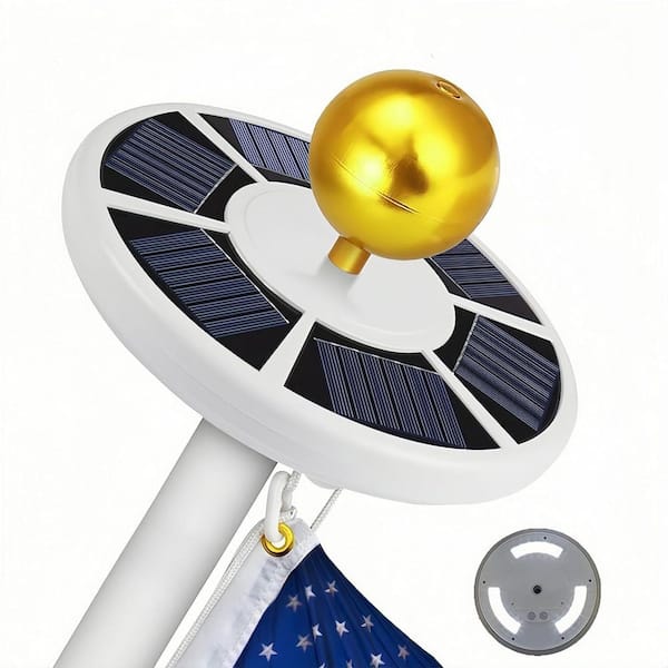 spca 42 LED Solar Flagpole Light-Waterproof Outdoor Lamp for Garden, Umbrella, Street Pole, Tent and Camping