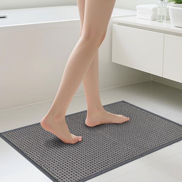 【新品・未使用】Smart Bath Mat ilemong Bath Mat Quick Dry 15.7 in. x 23.6 in. Non-Slip Bathroom