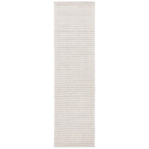 Marbella Light Brown/Ivory 2 ft. x 10 ft. Interlaced Striped Runner Rug