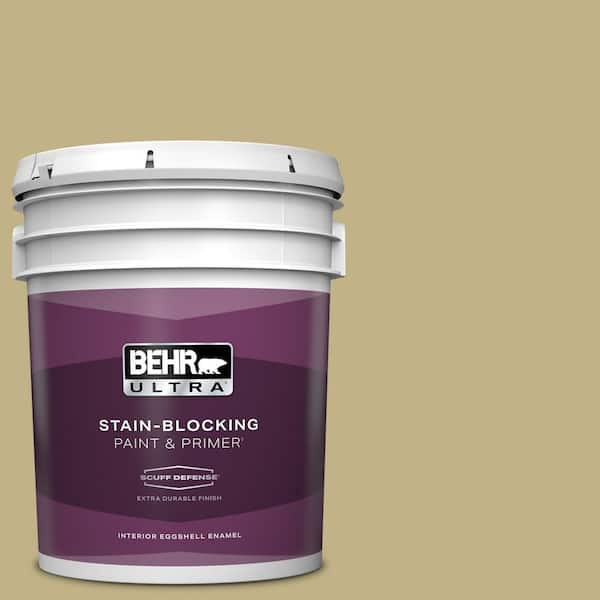 BEHR ULTRA 5 gal. #380F-5 Harmonic Tan Extra Durable Eggshell Enamel Interior Paint & Primer