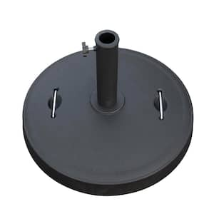 51.8 lb. Patio Umbrella Base in Black with Handle