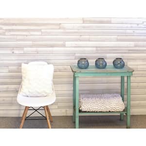 5/16 in. x 3-5/8 in. x Random Length Silvery White Vintage Weathered Barn Wood Board Shiplap (18-Boxes per Pallet)