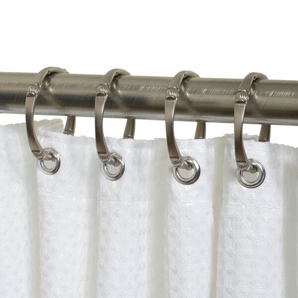 Glacier Bay Rustproof Decorative Shower, How To Use Shower Curtain Rings