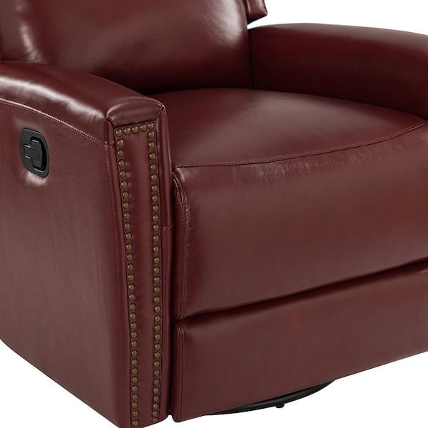 burgundy swivel rocker