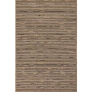 nuLOOM Dilara Transitional Abstract Natural Blue 4 ft. x 6 ft