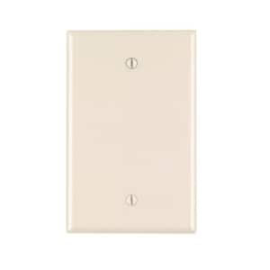 1-Gang Light Almond Blank Plate Nylon Midway/Midsize Wall Plate (1-Pack) PJ13-T