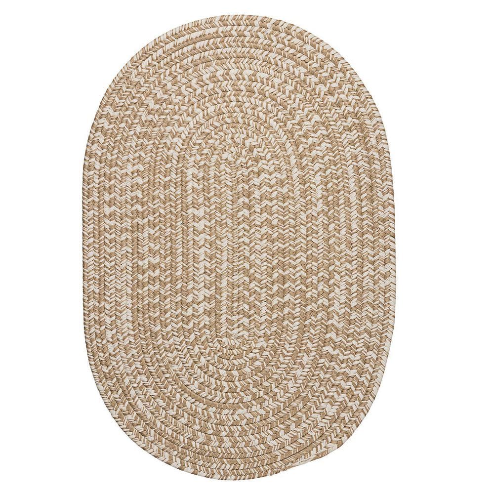 Howell Tweed Sand 2 ft. x 3 ft. Oval Indoor/Outdoor Area Rug