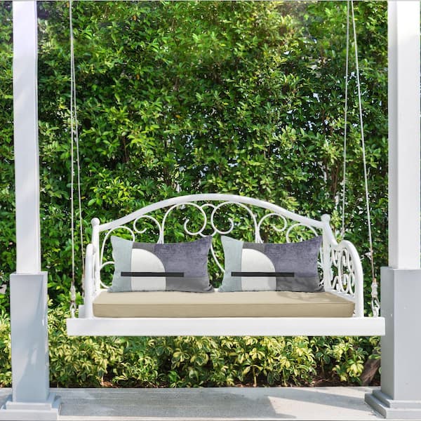 Outdoor Waterproof Bench Cushion, 51x20, Flower Swing Cushion Patio  Furniture Cushions 3 Seater, for Garden Patio Furniture Lounger Bench  (51x20 in