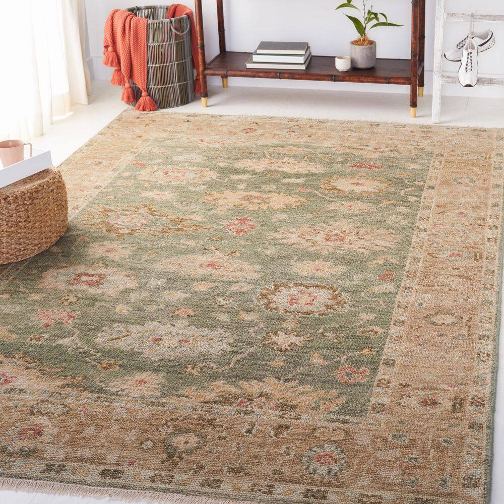 Samarkand 6 X 9 Sage/Taupe Oriental Area Rug price history on PriceWatchPro