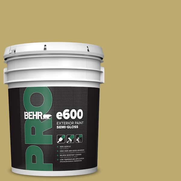 BEHR PRO 5 gal. #370F-5 Coriander Seed Semi-Gloss Exterior Paint