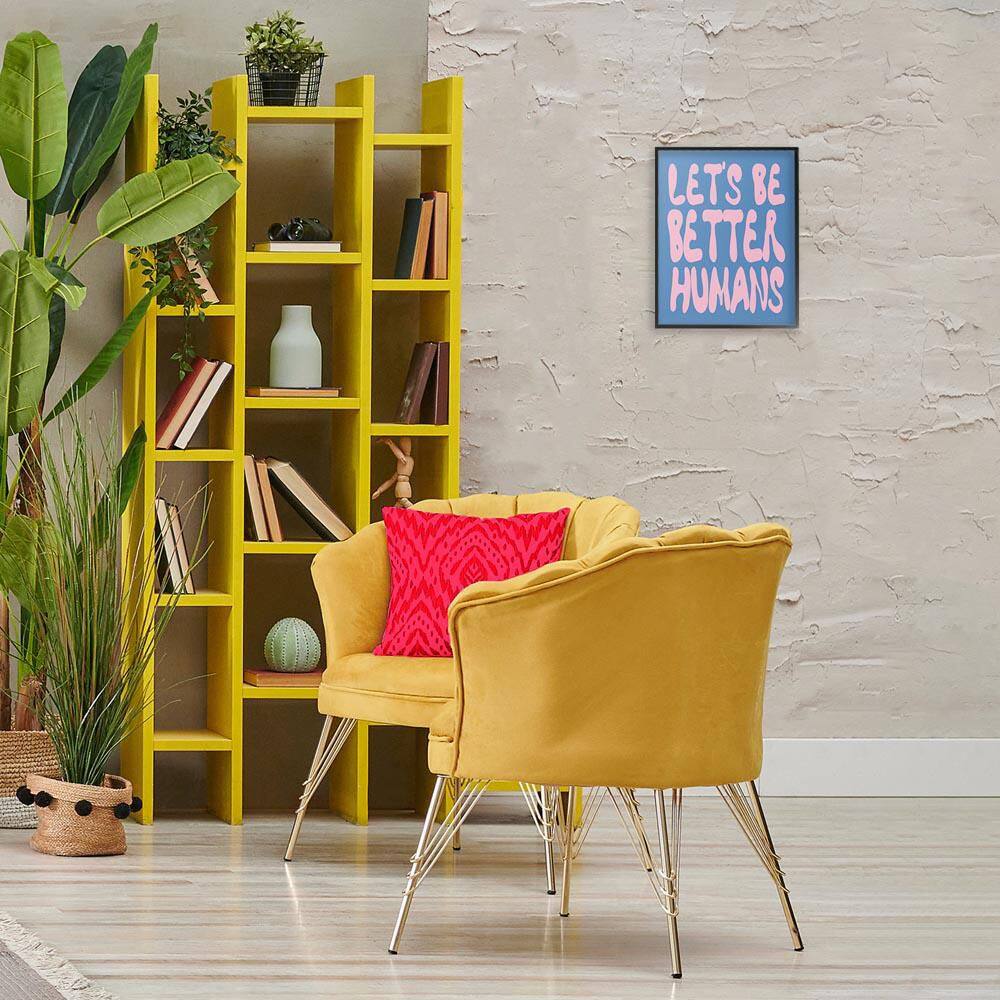 Let's Be Better Humans by House of Lulu Black Framed Typography Giclee Art Print 14 in. x 11 in. price history on PriceWatchPro