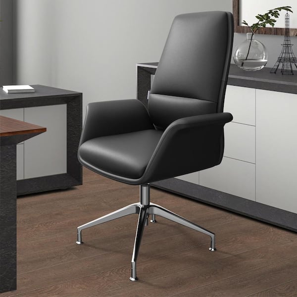 26 in. Gray and Brown Low Back Metal Frame Bar Stool with Faux Leather Seat