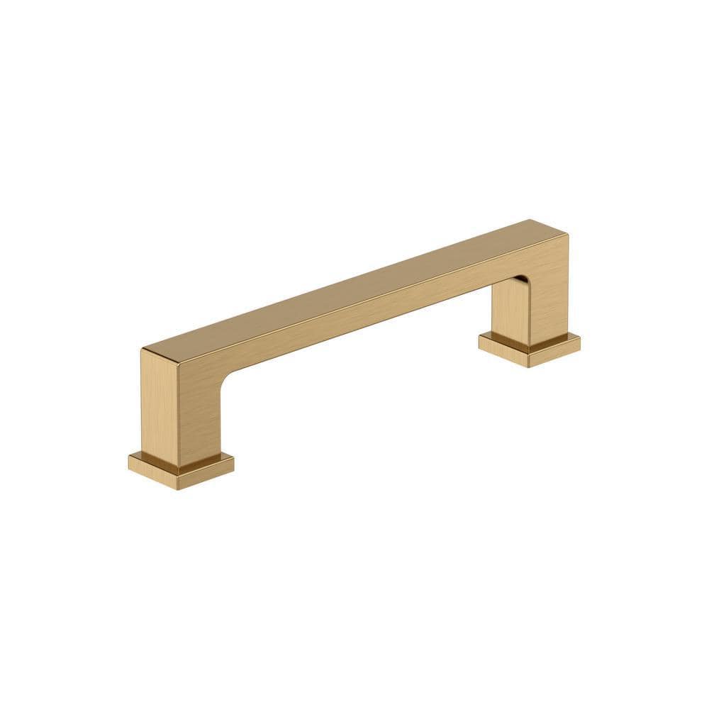 Champagne Bronze Modern Bar Cabinet Pulls with Mounting Hardware