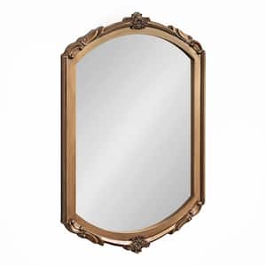 Berkshire 24.00 in. W x 36.00 in. H Gold Capsule Traditional Framed Decorative Wall Mirror