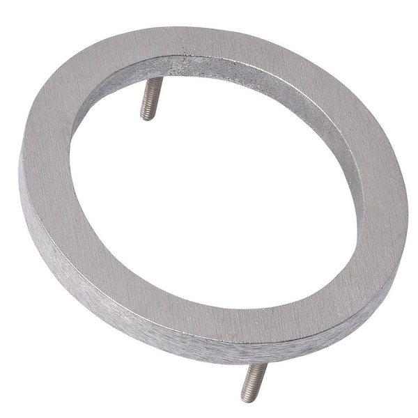 Montague Metal Products 4 in. Brushed Aluminum Floating or Flat Modern House Number 0