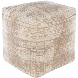 Rees Taupe Accent Pouf