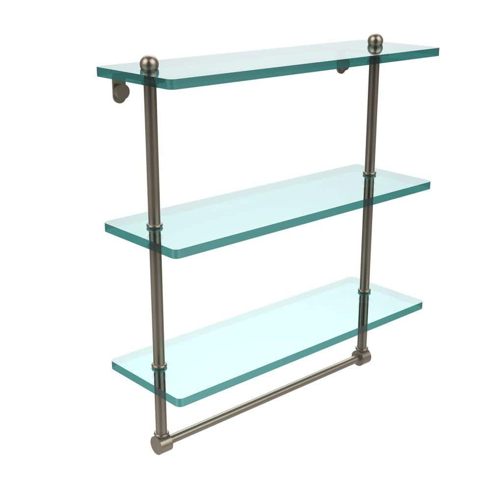 18 glass bathroom shelf