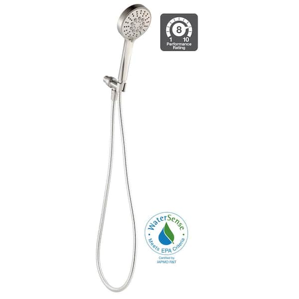 Glacier Bay 3-Spray Patterns with 1.8 GPM 5.4 in Wall Mount Fixed Shower  Head with Adjustable Shower Arm in Chrome 3075-512-WS1 - The Home Depot