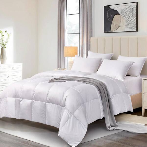 white feather comforter