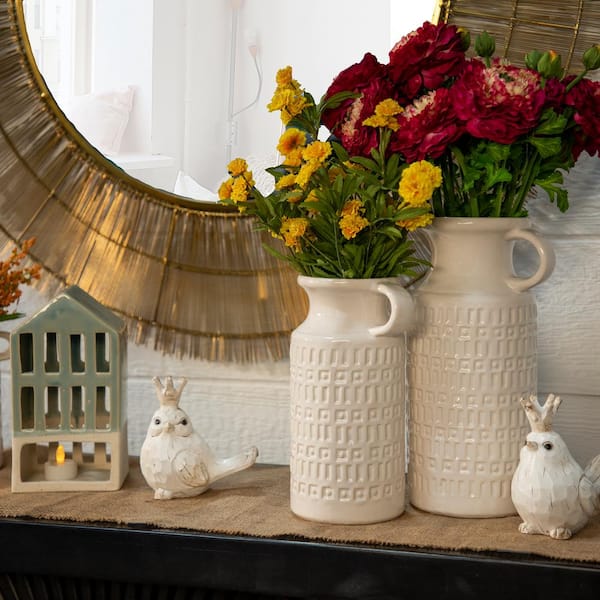 Sagebrook Home 13 in. H Pitcher in White