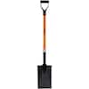 Ashman Online 41 in. Durable Handle Length, Fiberglass Rubber Grip D-Handle with Heavy-Duty Metal Blade Spade Shovel (1-Pack) SpadeShovel