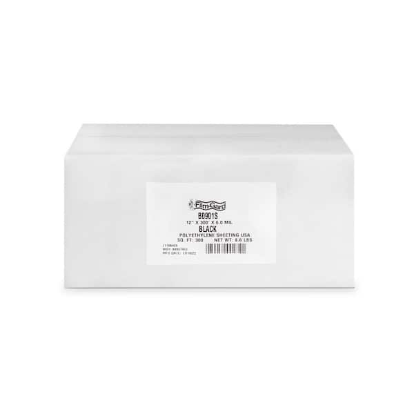 Plastic Sheeting 6 mil X 1 ft. x 300 ft. Polyethylene Black