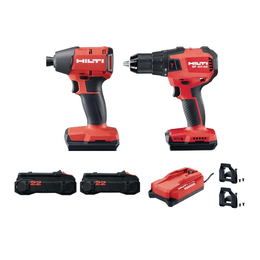 Hilti 22V NURON Li-Ion Cordless Brushless Impact Driver and Drill
