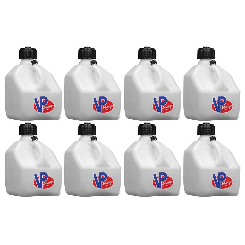 Vp Racing 3 Gal Square Portable Liquid Container Utility Jug White 8 Pk 8 X 4172 Ca The 1904