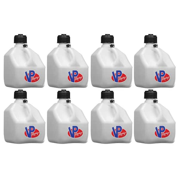 Vp Racing 3 Gal Square Portable Liquid Container Utility Jug White 8 Pk 8 X 4172 Ca The 8643