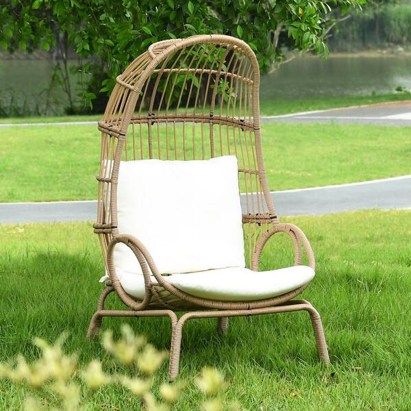 Wicker cocoon clearance chair