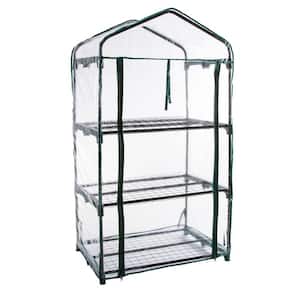 19 in. W x 27.5 in. x 50 in. H 3-Tier Portable Greenhouse with Cover