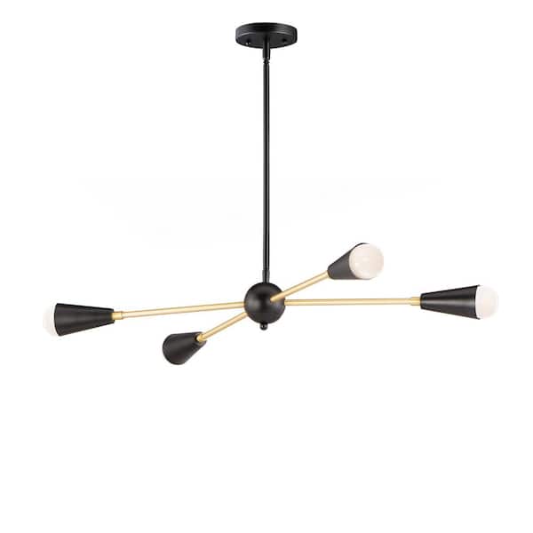 Maxim Lighting Lovell 4-Light Satin Brass Pendant Light