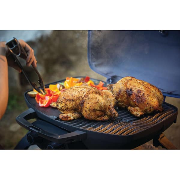 TravelQ 285 1-Burner Portable Propane Gas Grill in Blue