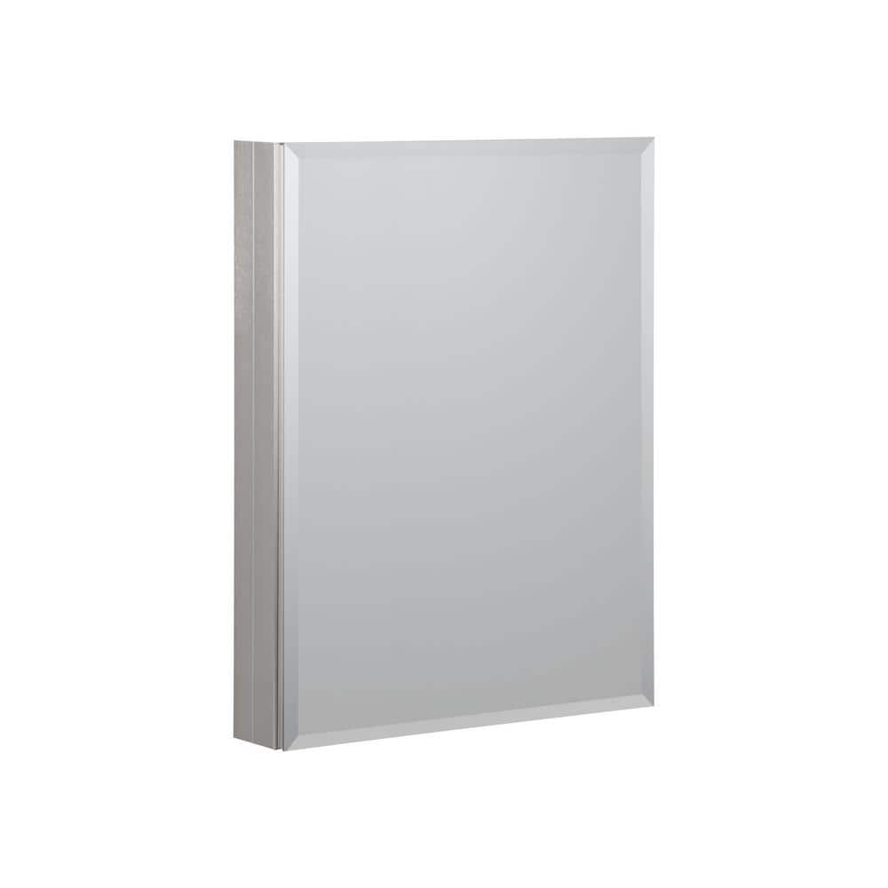 UPC 721015371359 product image for Reflections 23 in. W x 30 in. H Rectangular Aluminum Medicine Cabinet with Mirro | upcitemdb.com