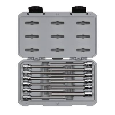 3/8 in. Drive Long Torx Bit Socket Set (12-Piece)