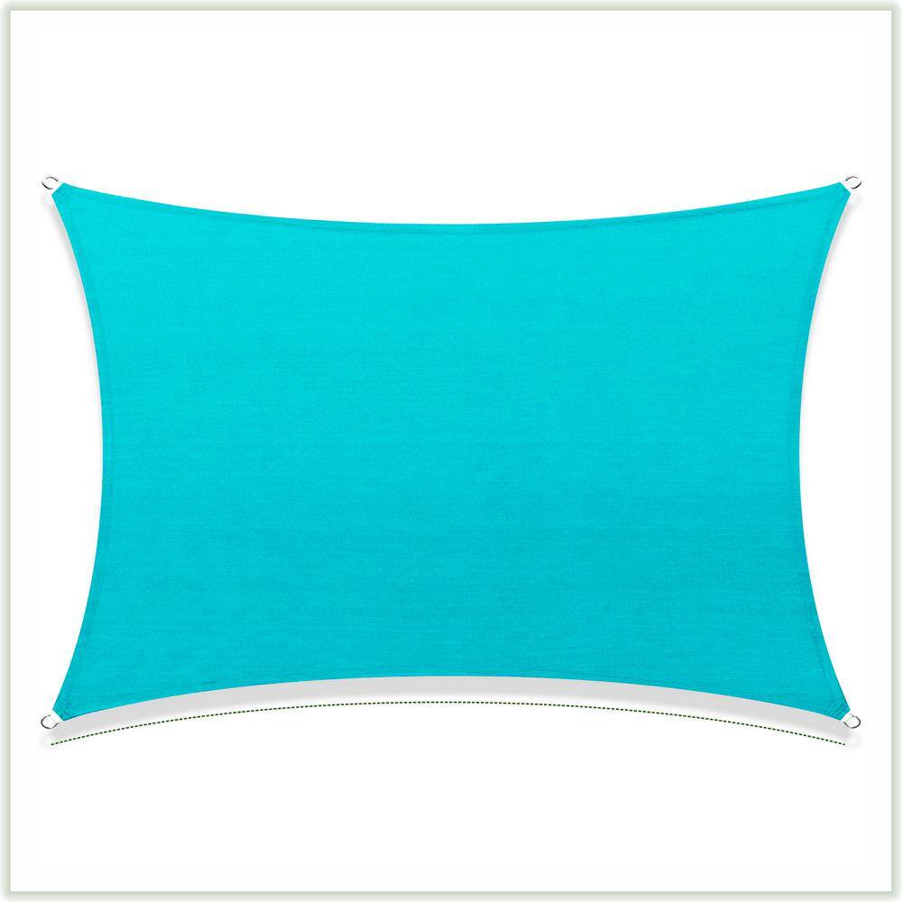 17 ft. x 22 ft. 190 GSM Turquoise Rectangle Sun Shade Sail Screen Canopy, Outdoor Patio and Pergola Cover (Custom Size) price history on PriceWatchPro