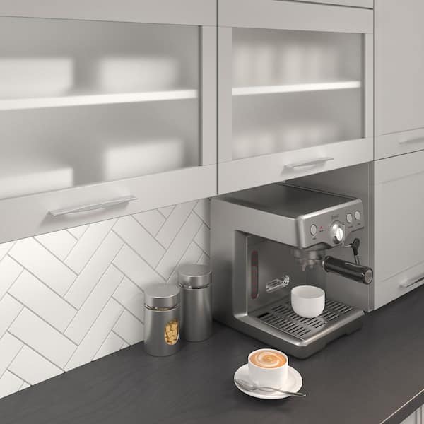Creston Collection 6-5/16 in. or 7-9/16 in. (160 mm or 192 mm) Modern Chrome Rectangular Cabinet Bar Pull