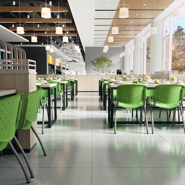 Plastic Stackable Chair in Green