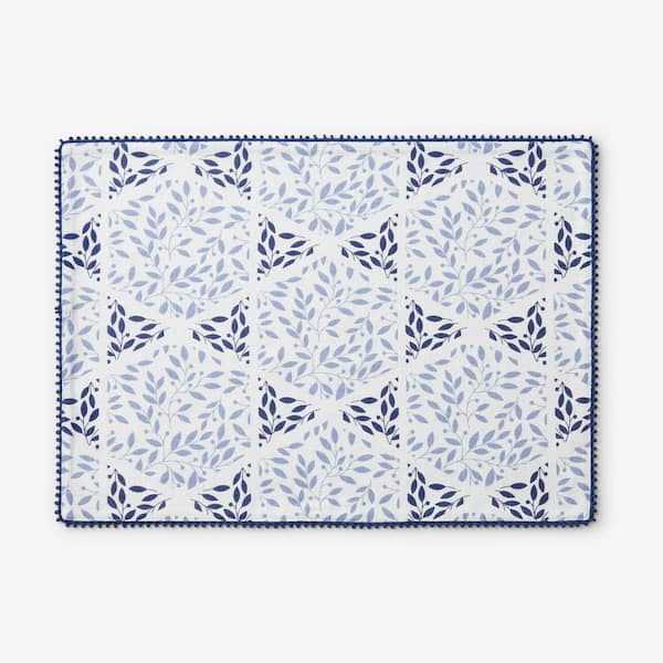 Company Cotton Hanukkah 20 in. W x 14 in. H Blue Cotton Placemat Set of 4