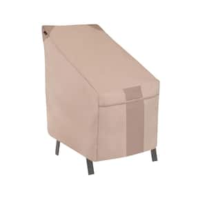 Monterey Water Resistant Outdoor High Back Patio Chair Cover, 25.5 in. W x 35.5 in. D x 34 in. H, Beige