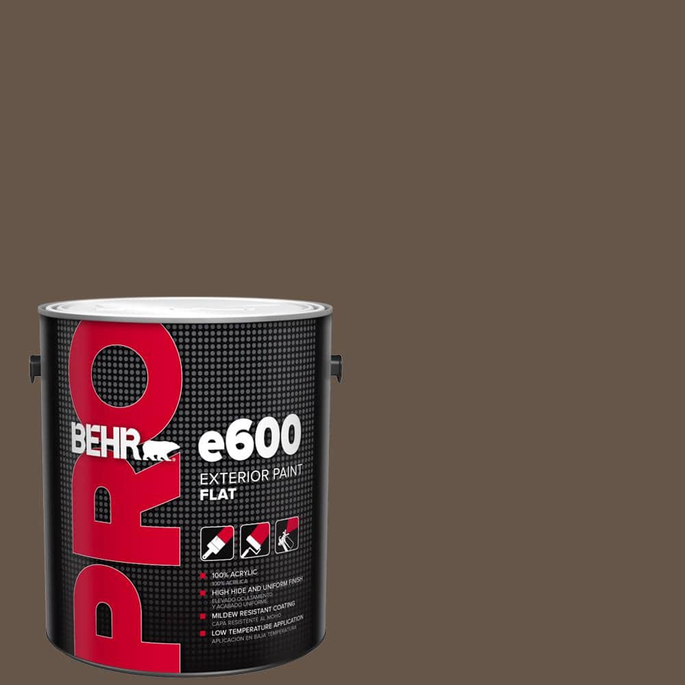 1 gal. #N220-7 Cavalry Brown Flat Exterior Paint price history on PriceWatchPro