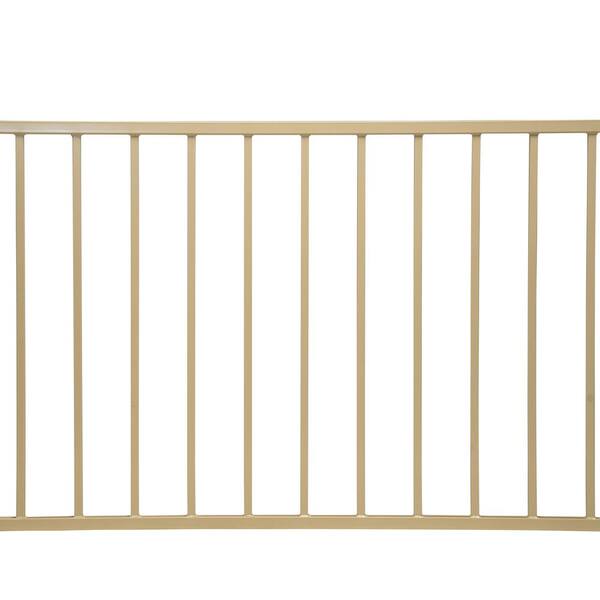 US Door and Fence Pro Series 2.67 ft. H x 7.75 ft. W Navajo White Steel Fence Panel