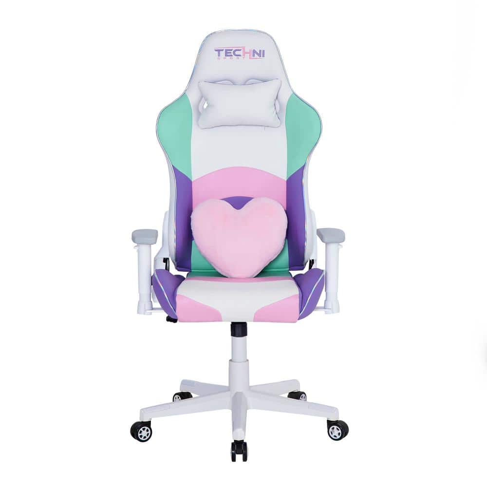 Kawaii High-Back Ergonomic Swivel Gaming Chair with Memory Foam